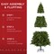 Best Choice Products Pre-Lit Pre-Decorated Holiday Christmas Pine Tree w/ Lights, Base - Green